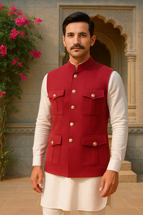 Classic Maroon Hunter Jacket