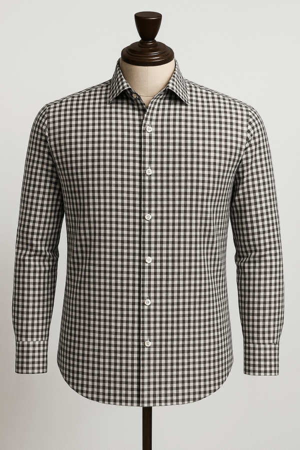 Black Checked Shirt