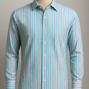 Basic Polyester Striped Shirt