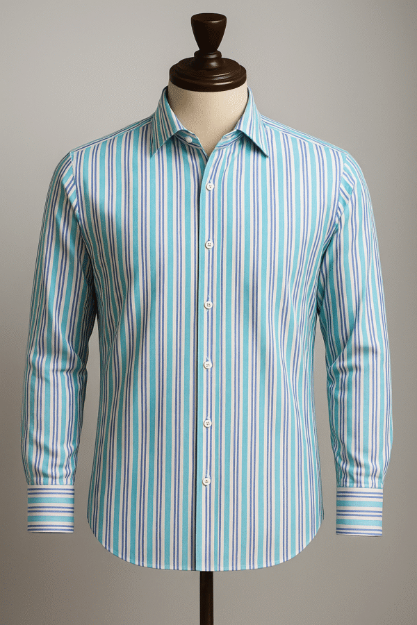 Basic Polyester Striped Shirt