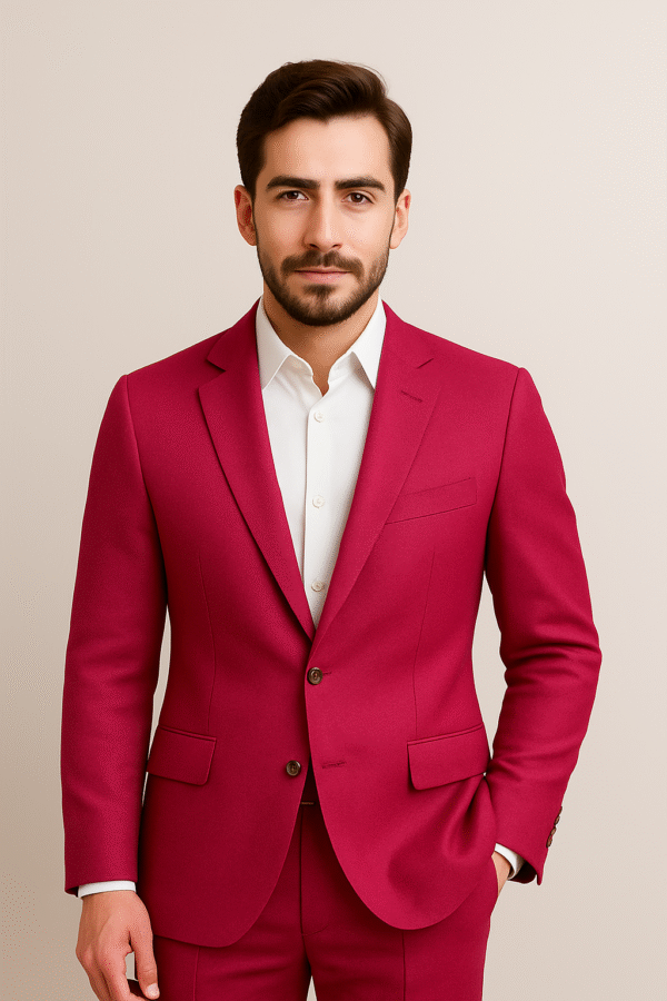 Croneeck-Dark Cherry maroon suit